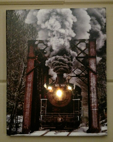 Train & Tressel Canvas