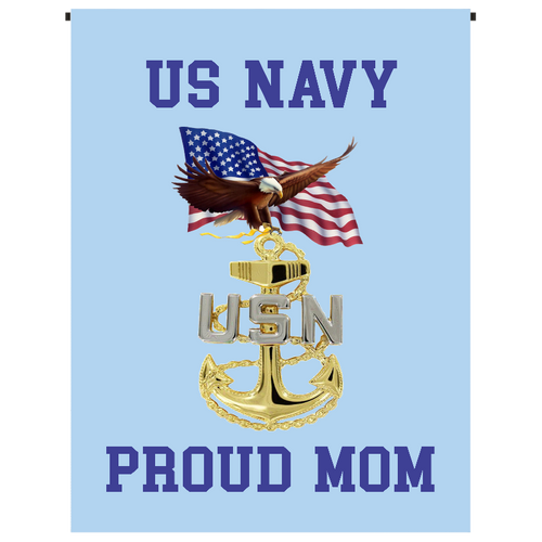 U.S. Navy Proud Mom Garden Flag - Incredible Keepsakes