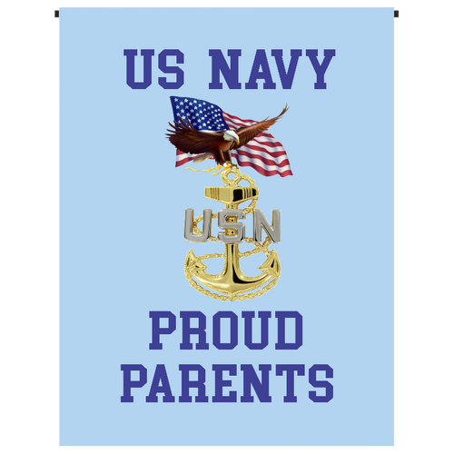 U.S. Navy Proud Parents Garden Flag - Incredible Keepsakes