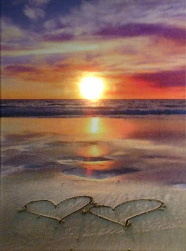 Hearts on the Beach Canvas