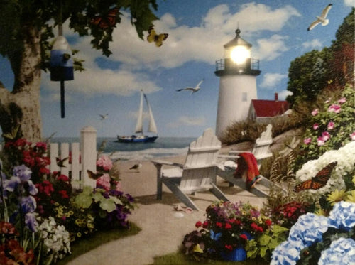 Lighthouse at the Beach Canvas