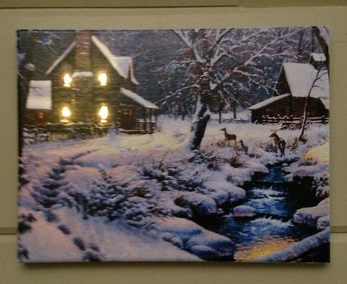 Cabin by the Creek Canvas