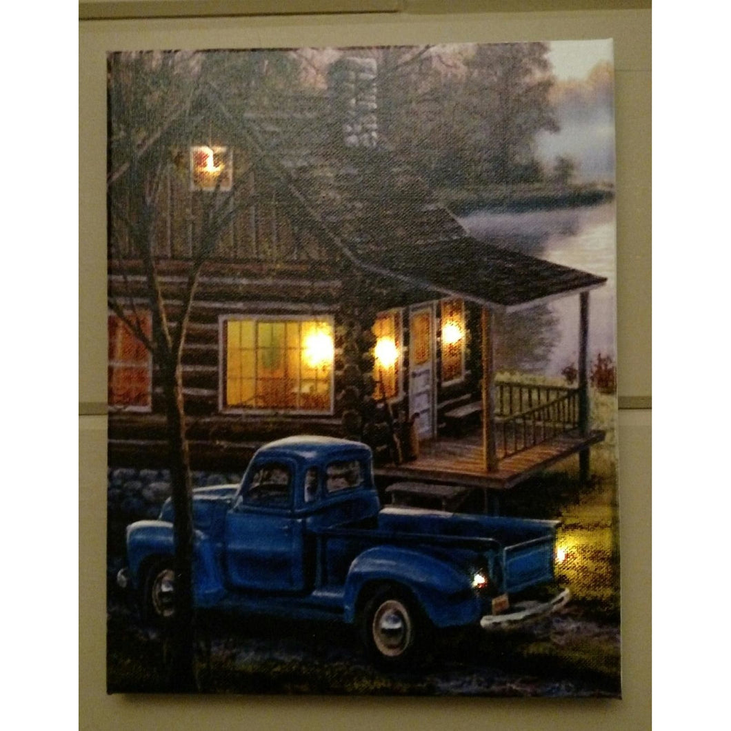 Cabin by the Lake Canvas - Incredible Keepsakes