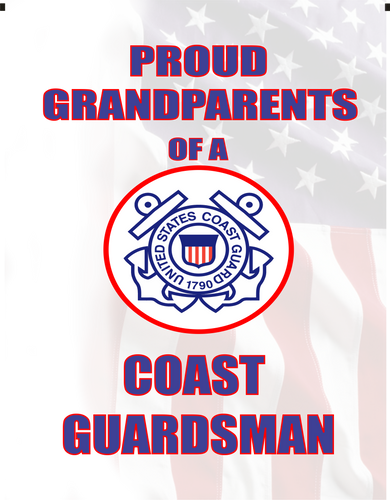 Proud Grandparents of U.S. Coast Guardsman Garden Flag
