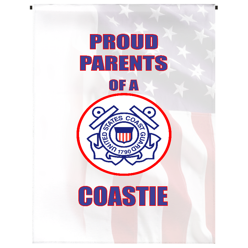 Proud Parents of U.S. Coastie Garden Flag - Incredible Keepsakes