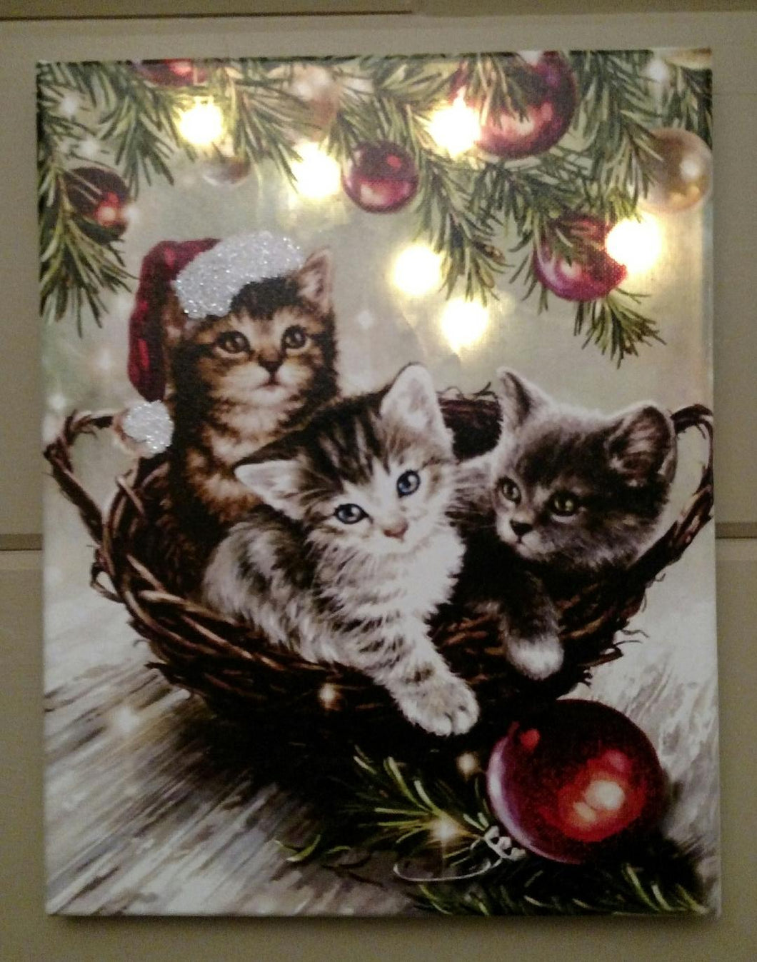 Christmas Kittens Canvas