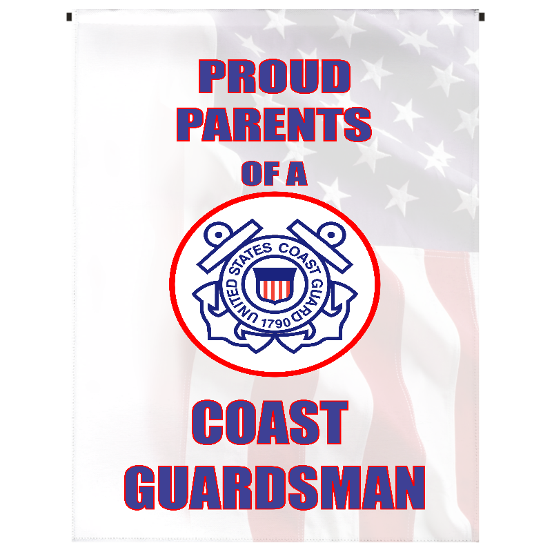 Proud Parents of U.S. Coast Guardsman Garden Flag - Incredible Keepsakes