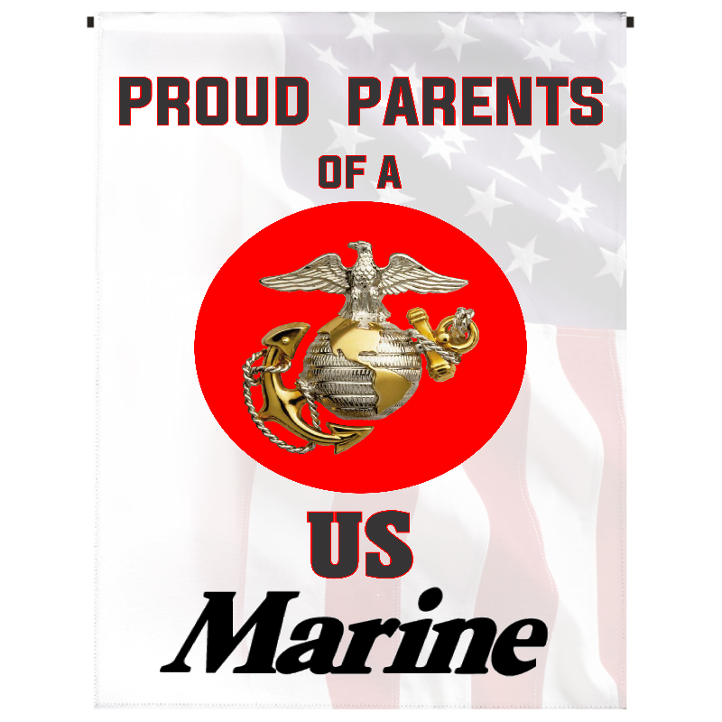 Proud Parents of U.S. Marine Garden Flag - Incredible Keepsakes