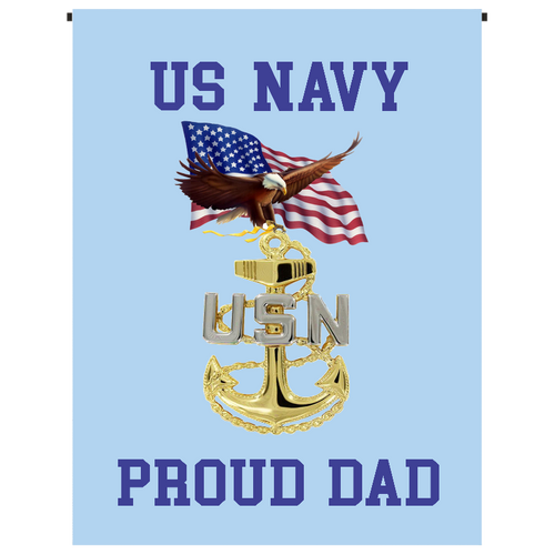 U.S. Navy Proud Dad Garden Flag - Incredible Keepsakes