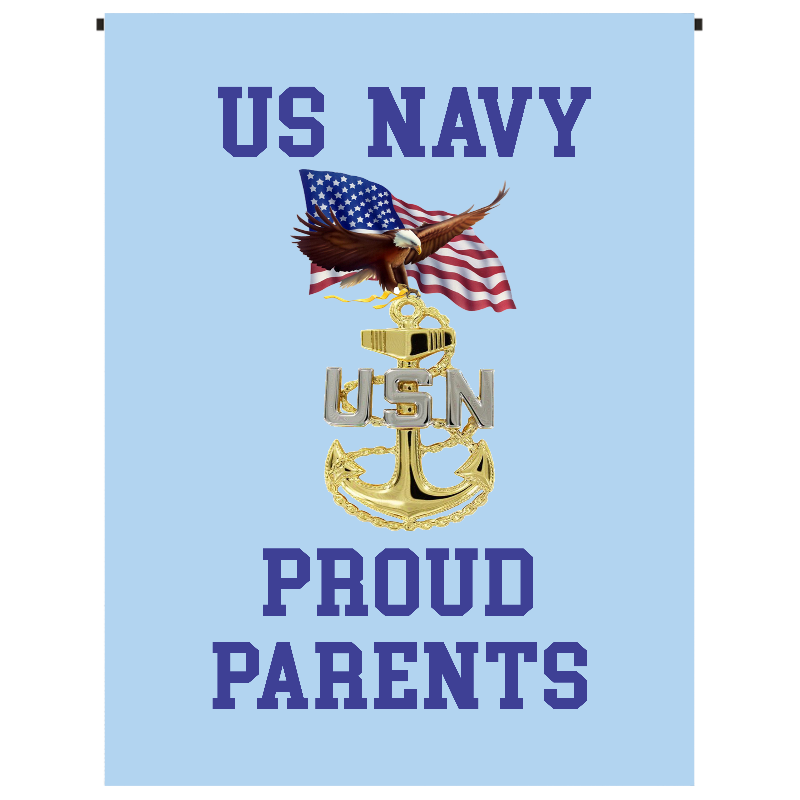 U.S. Navy Proud Parents Garden Flag - Incredible Keepsakes
