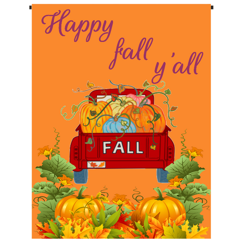 Happy Fall y'all Garden Flag - Incredible Keepsakes