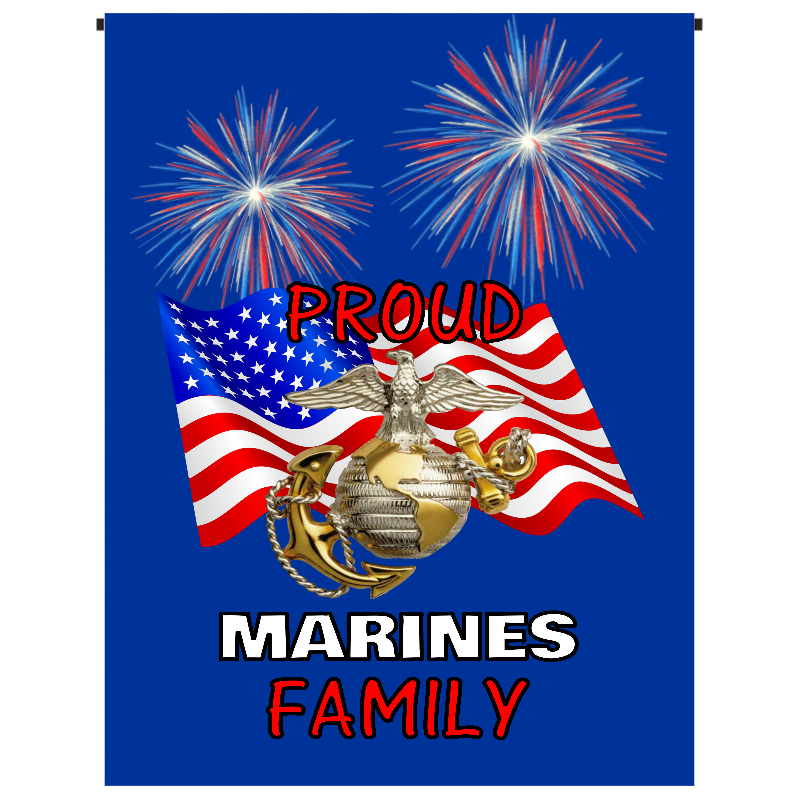 Proud Marines Family Garden Flag - Incredible Keepsakes