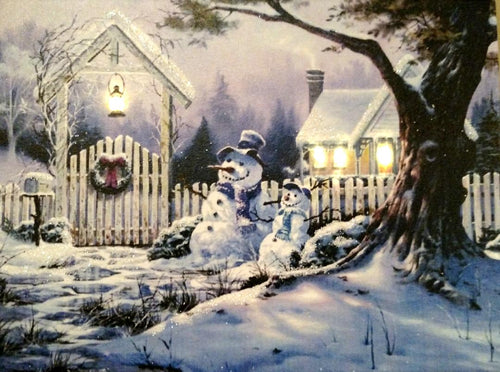 Snowmen at the Gate Canvas
